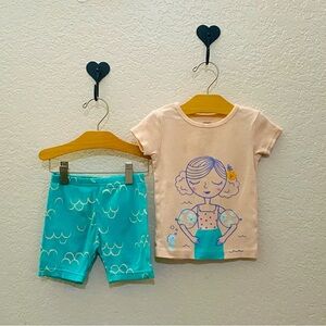 Carter’s Snug Fit Pajamas Mermaids  ~ Size 24m